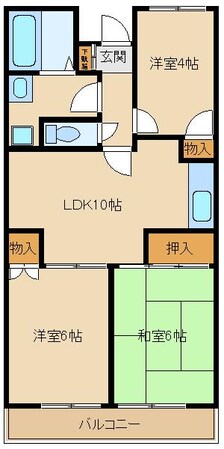 セント東大和の物件間取画像